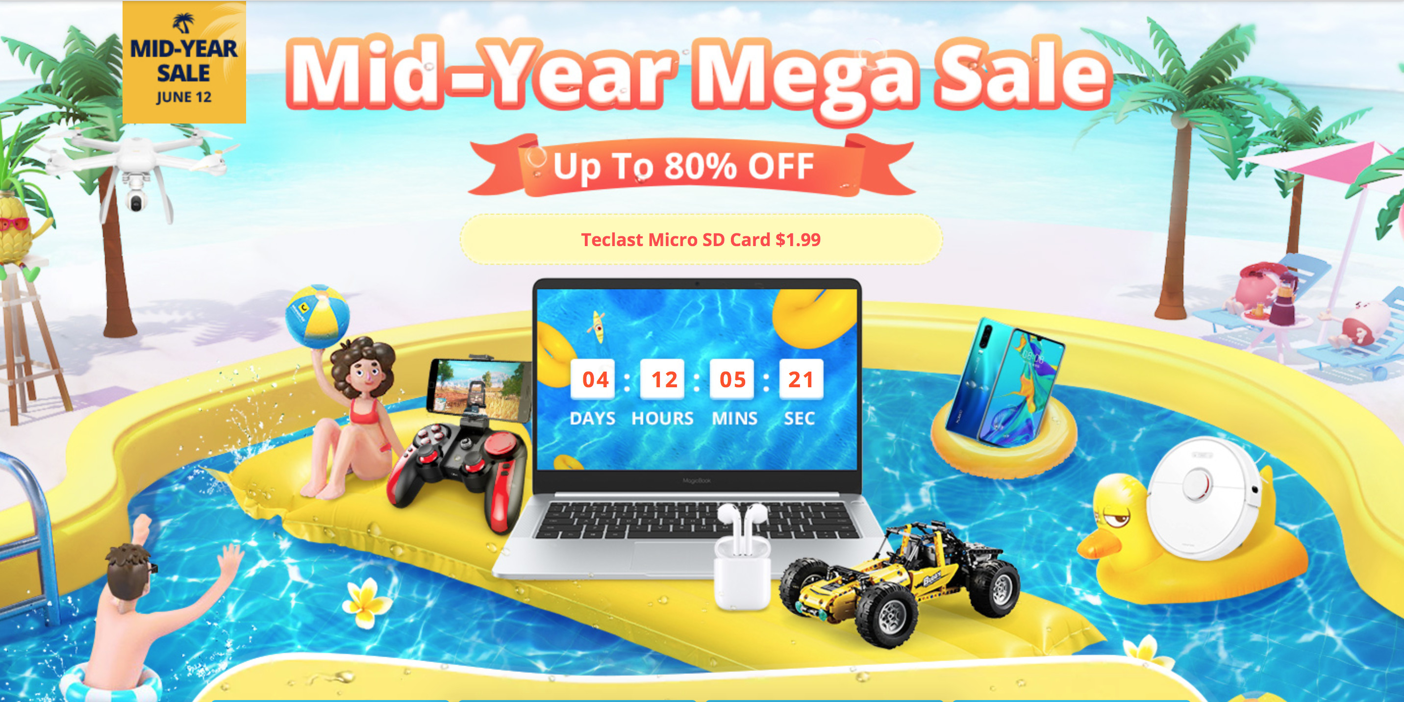 Mid-Year-Mega-Sale bei Gearbest.com bis 12.06.